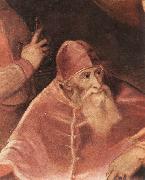 TIZIANO Vecellio Pope Paul III with his Nephews Alessandro and Ottavio Farnese (detail) art china oil painting artist